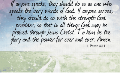 1 Peter 4:11