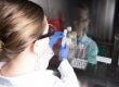 Student in science lab